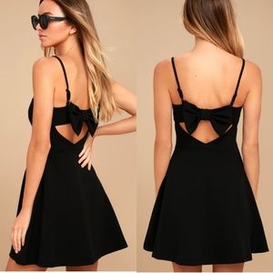 NWT LuLu's Black Skater Dress